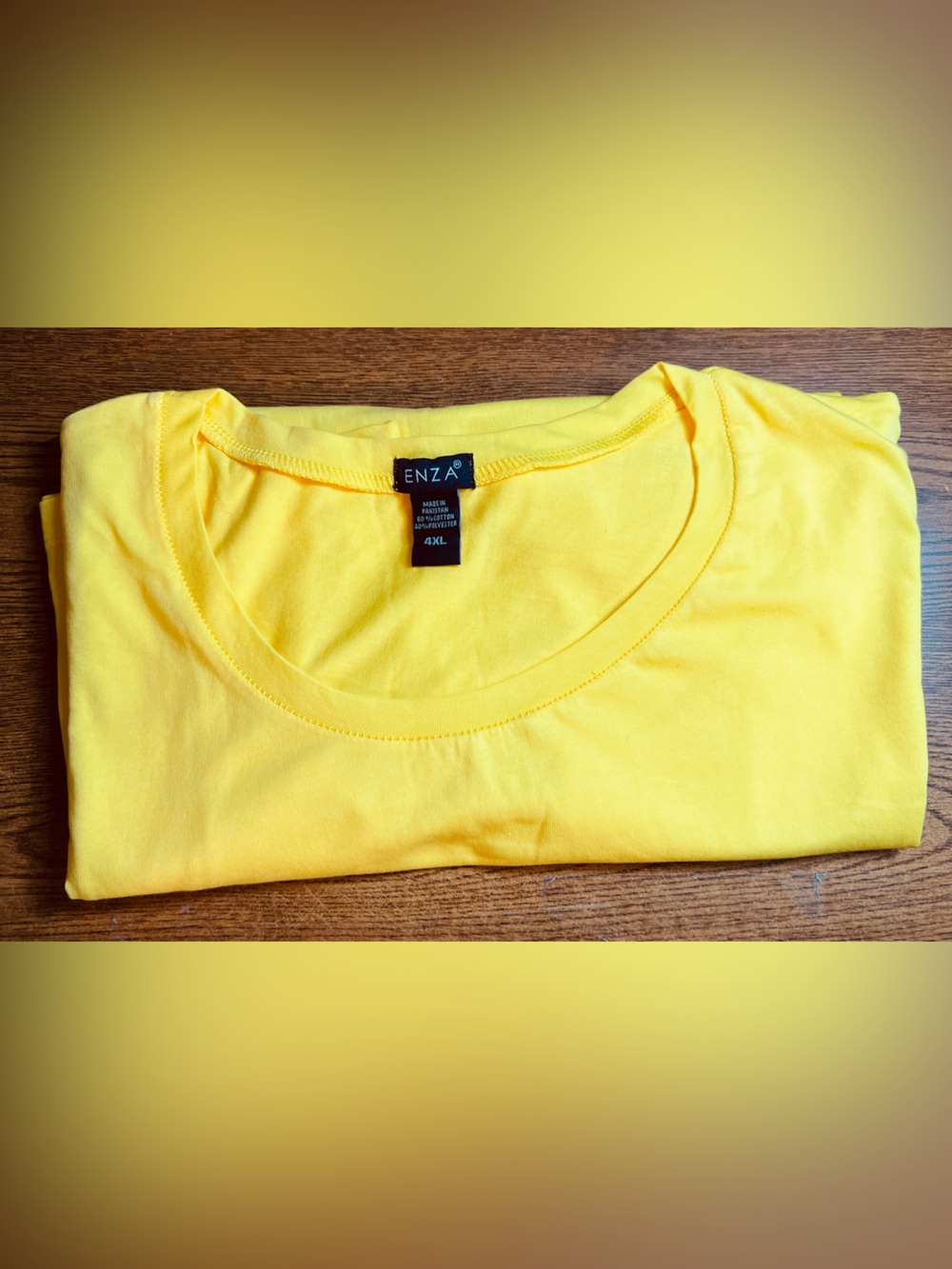 Enza Size 4XL Short Sleeve Crewneck T-Shirt